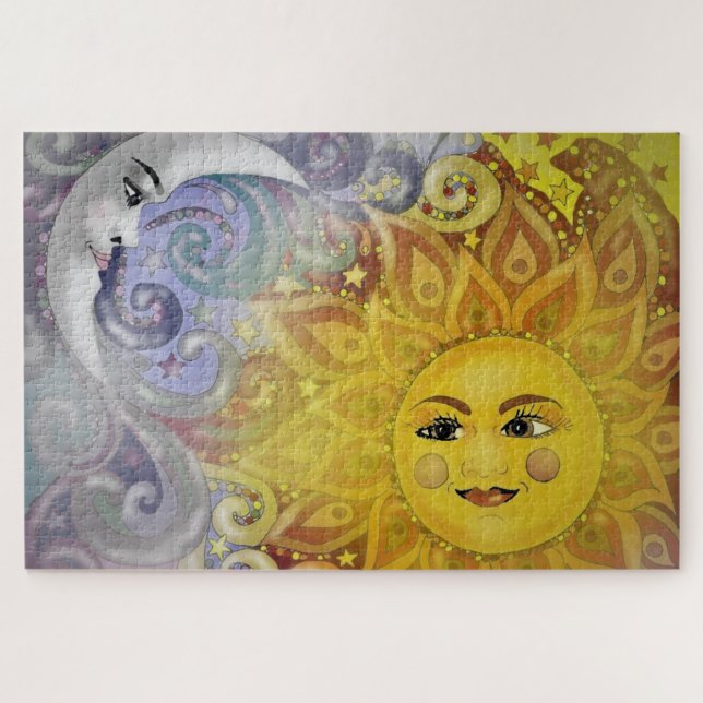 Puzzle Soleil et Lune (Horizontal)