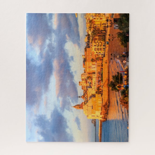 Puzzle Soleil matinal, Sitges, Espagne (Vertical)
