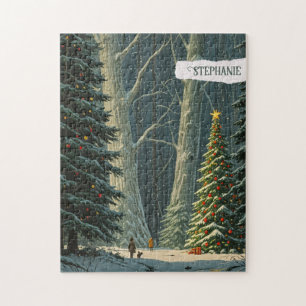 Puzzle Solstice Spruce Noël personnalisé