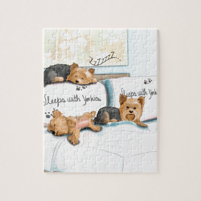 Puzzle Sommeils avec Yorkies par Catia Cho (Vertical)