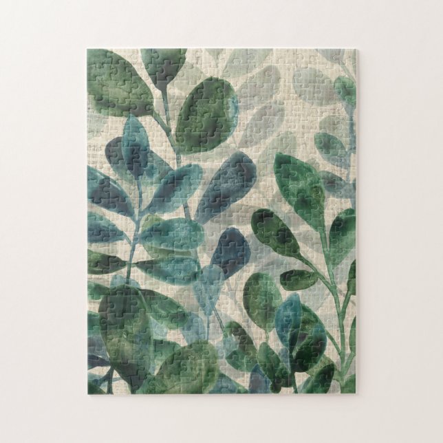 Puzzle Sophistication verdoyante - Feuilles tropicaux (Vertical)