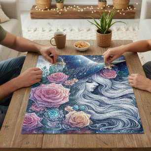 Puzzle Sorcière de la rose céleste Paysage de rêve