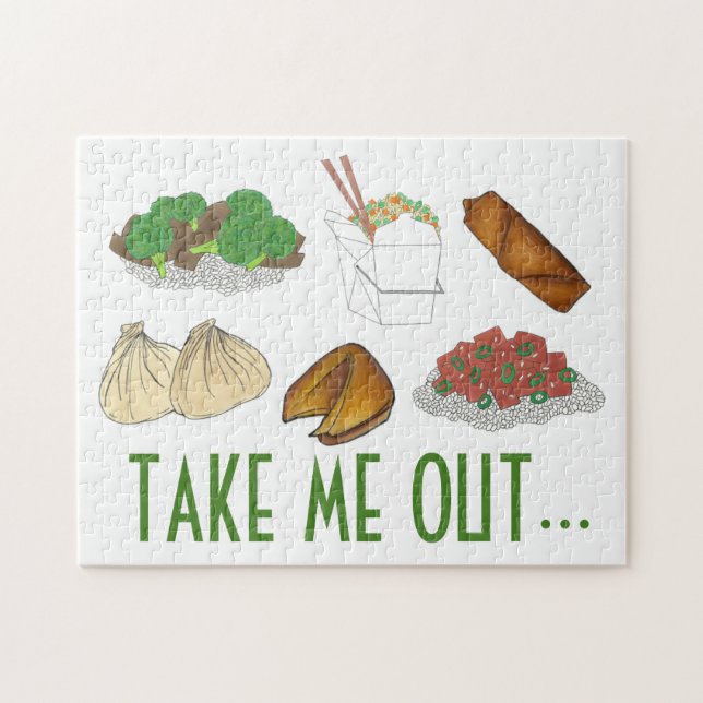Puzzle Sortez-moi de la cuisine chinoise Takeaway Plats (Horizontal)