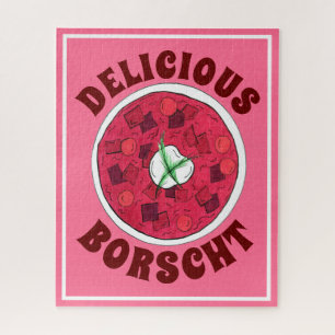 Puzzle Soupe de betterave rouge Borscht Europe de l'Est