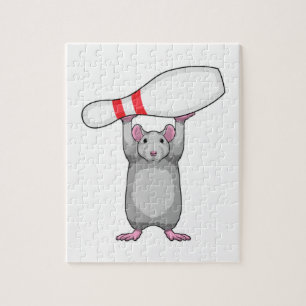 Puzzle Souris à Bowling avec épingle de Bowling