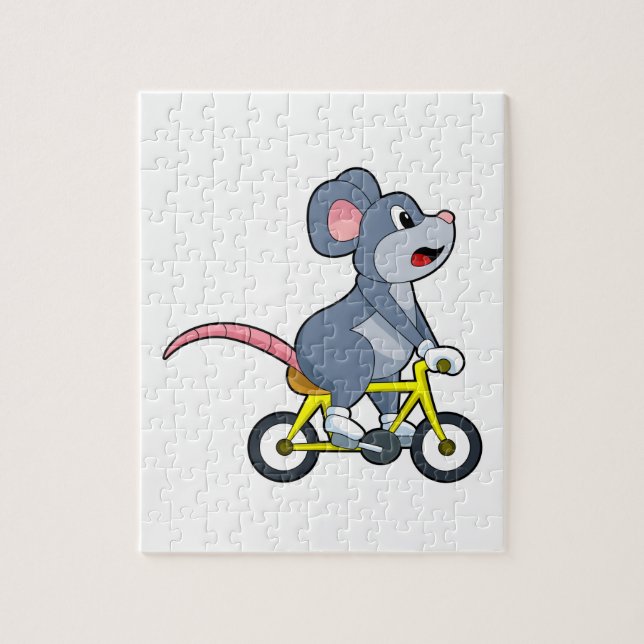 Puzzle Souris avec vélo (Vertical)