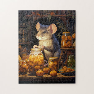 Puzzle Souris de récolte d'automne : automne cosy des amo