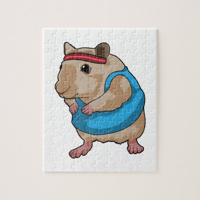 Puzzle Souris en tant que coureur avec bandeau (Vertical)