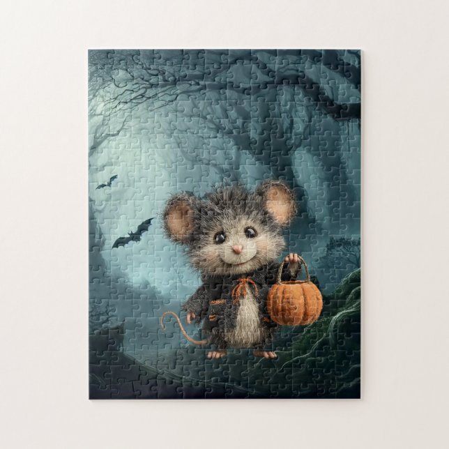 Puzzle Souris ou traitement Halloween (Vertical)