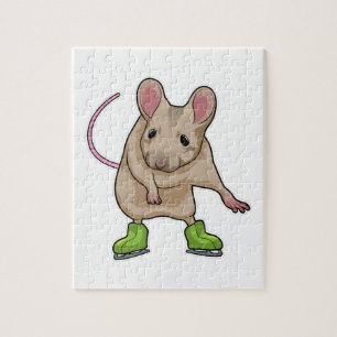 Puzzle Souris Patinage sur glace Patins sur glace