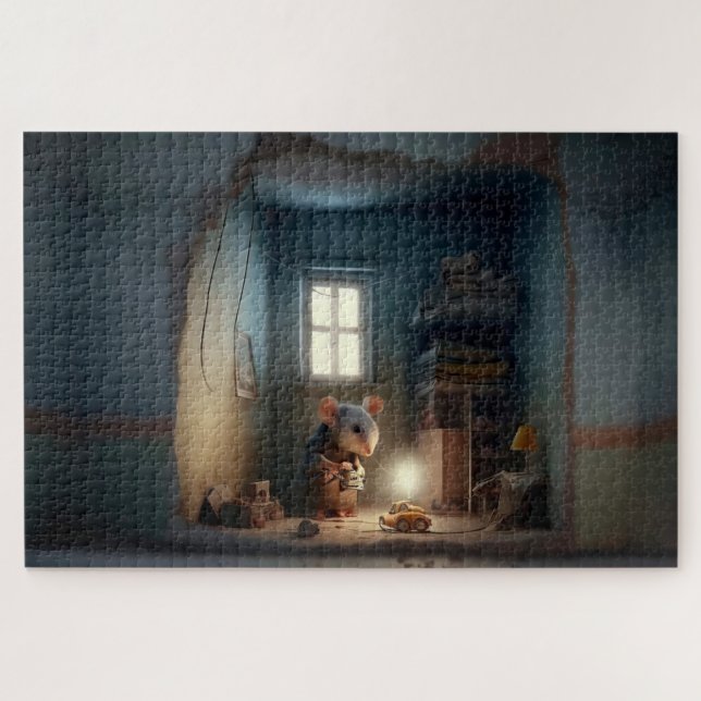 Puzzle Souris Storybook dans le mur (Horizontal)