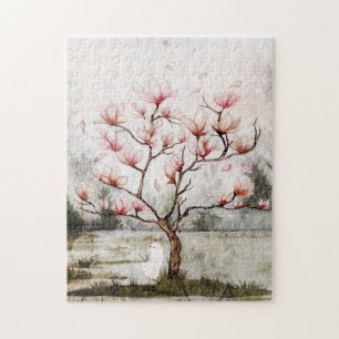 Puzzle Sous L'Arbre De Magnolia