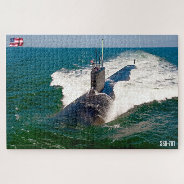 PUZZLE SOUS-MARIN D'ATTAQUE RAPIDE DES ÉTATS-UNIS - SSN-7 (Horizontal)