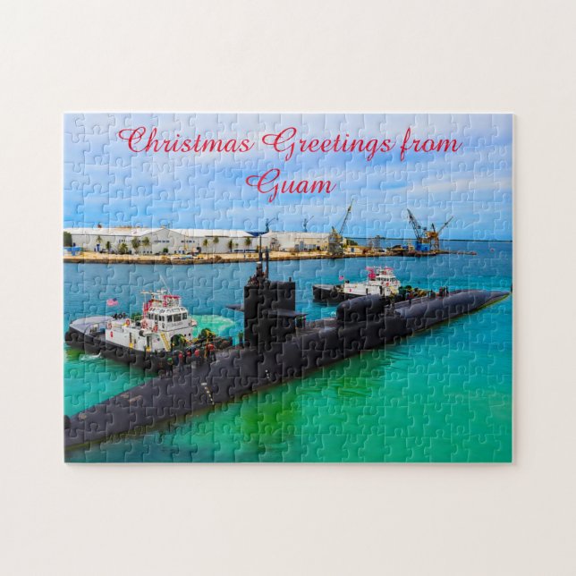 Puzzle Sous-marin naval de Guam. (Horizontal)