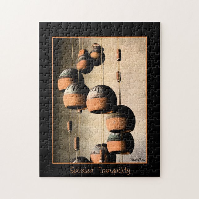 Puzzle Southwestern Spiraled Clay Vent Chimes Encore Vie (Vertical)