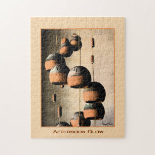 Puzzle Southwestern Spiraled Clay Vent Chimes Encore Vie