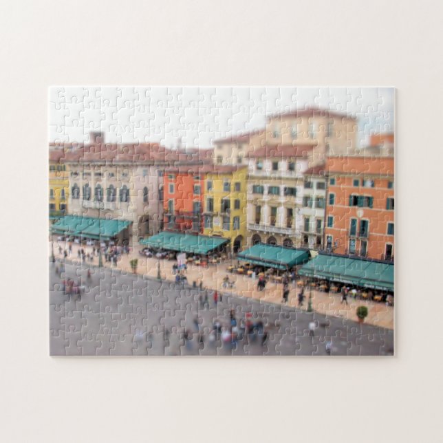 Puzzle Soutien-gorge de Piazza de café - Vérone, Italie - (Horizontal)