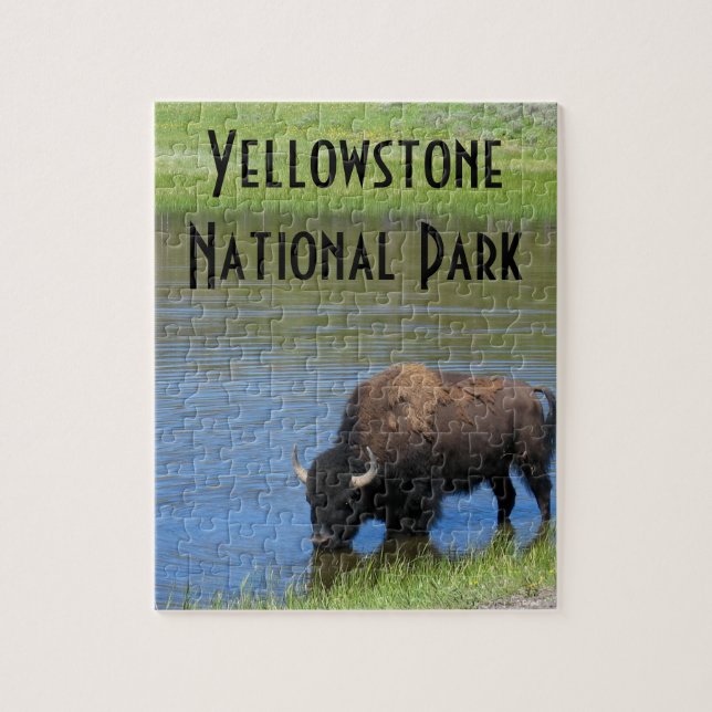 Puzzle Souvenir de Buffalo de Yellowstone (Vertical)