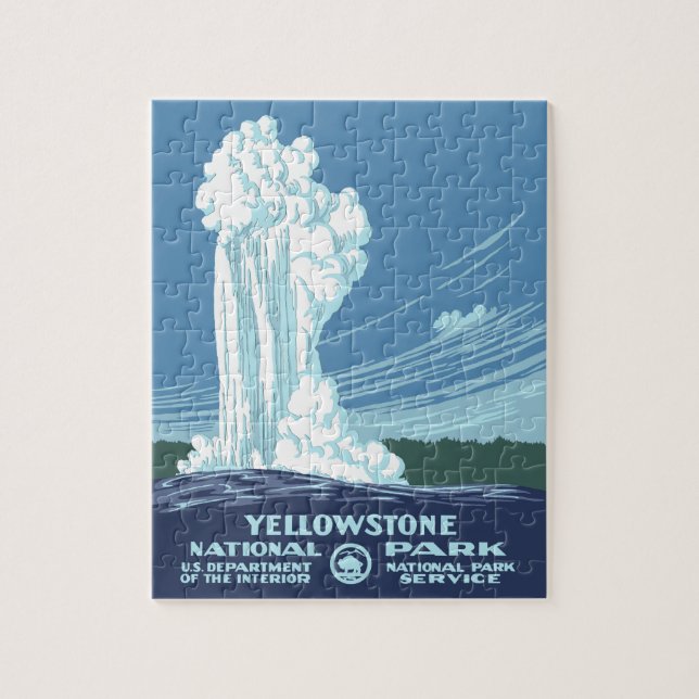 Puzzle Souvenir du parc national de Yellowstone (Vertical)