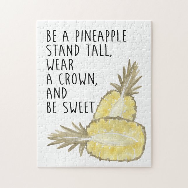 Puzzle Soyez un ananas Soyez grand Portez une couronne et (Vertical)