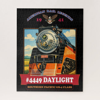 Puzzle SP GS-4 Daylight Steam Locomotive Vintage Poster