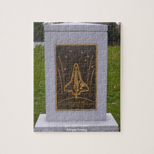 Puzzle Space Shuttle Memorial Arlington Cemetery (Vertical)