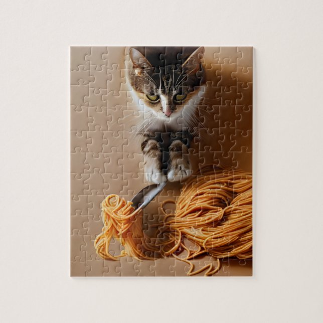 Puzzle Spaghetti mangeur de chats (Vertical)