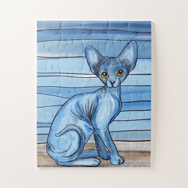 Puzzle Sphynx Cat (Vertical)