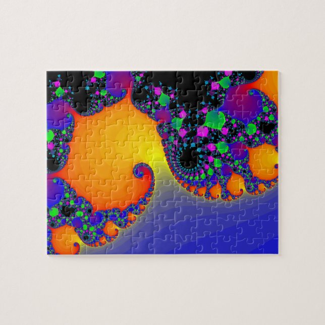 Puzzle: Spiral Fractal Design Jigsaw Puzzle (Horizontal)