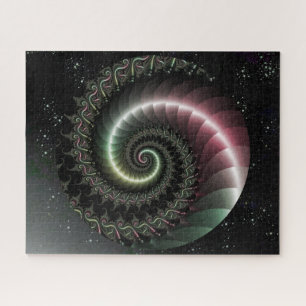 Puzzle Spiral Fractal on