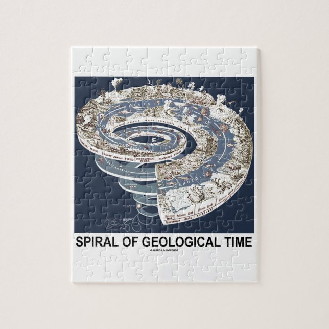 Puzzle Spirale de temps géologique (spirale de l'histoire (Vertical)