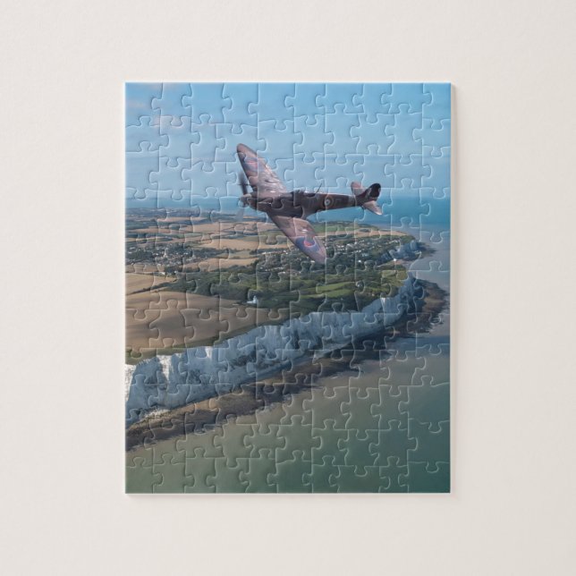 Puzzle Spitfire au-dessus de la côte anglaise (Vertical)