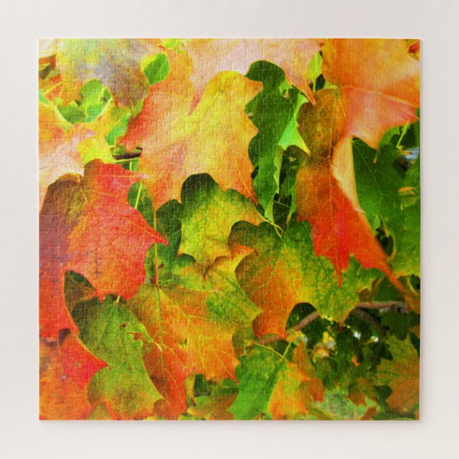 Puzzle Splendor Automne Feuille (Vertical)