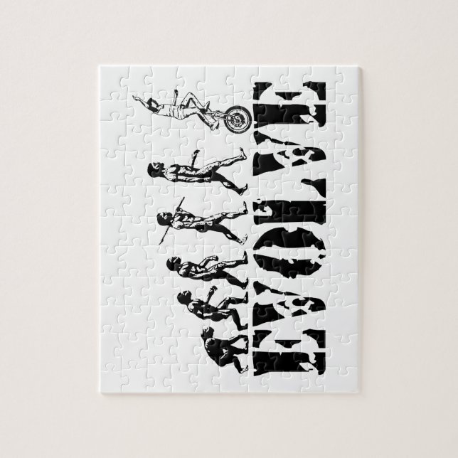 Puzzle Sports d'évolution de monocycle d'Unicyclist (Vertical)