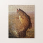 Sports vintages Pêche, Poisson Brown à grande bouc