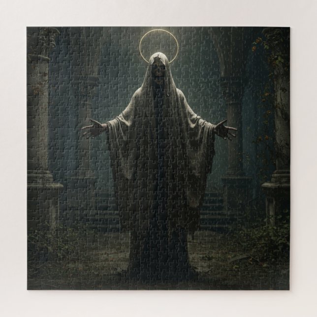 Puzzle Squelette de maître mort dans l'atmosphère ancienn (Vertical)