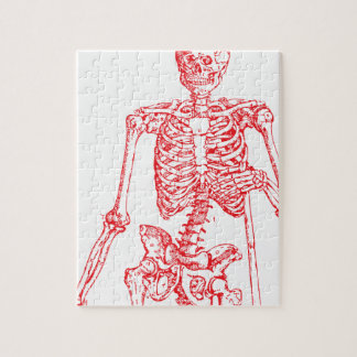 Puzzle Squelette rouge