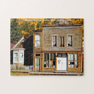 Puzzle St. Elmo Colorado ville fantôme. Vœux de Noël