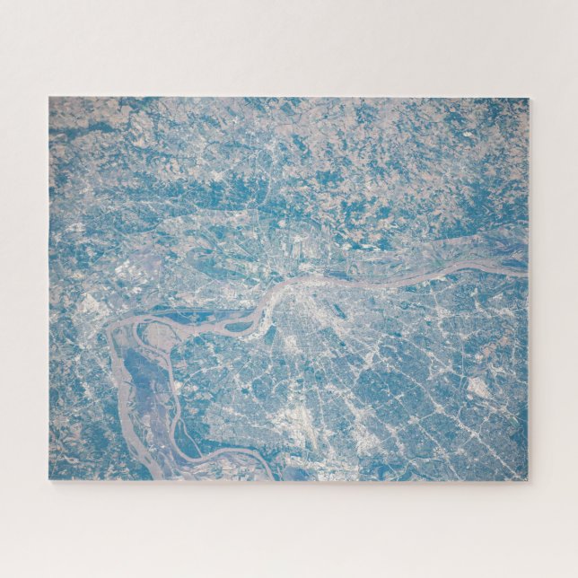 Puzzle St. Louis, Missouri Le Long Du Mississippi. (Horizontal)