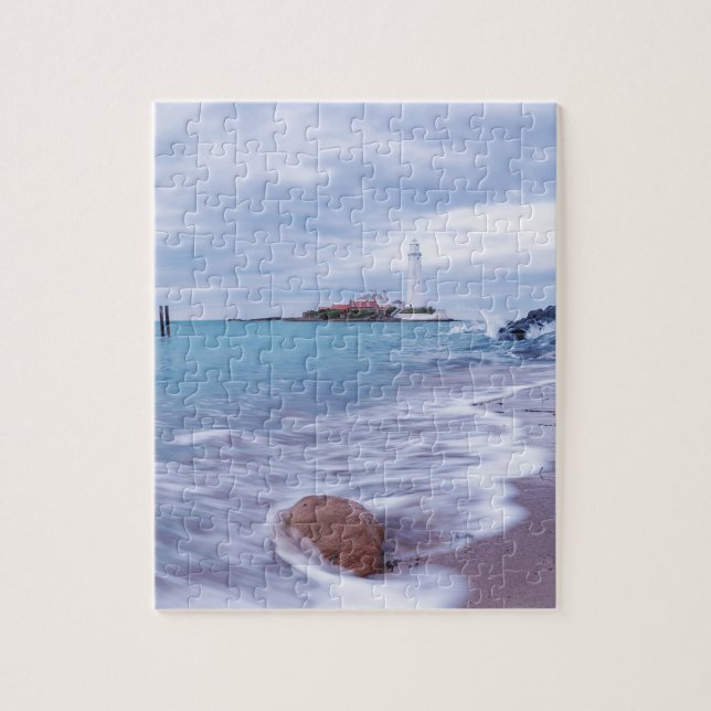 Puzzle St Mary's Lighthouse Whitley Bay Royaume-Uni (Vertical)