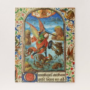 Puzzle ST. MICHAEL ARCHANGEL ET DRAGON Miniature flamande