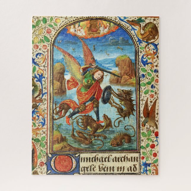 Puzzle ST. MICHAEL ARCHANGEL ET DRAGON Miniature flamande (Vertical)