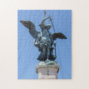 Puzzle St Michael statue - Castel Sant'Angelo top, Rome