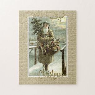 Puzzle St Nick Noël Reproduction Vintage