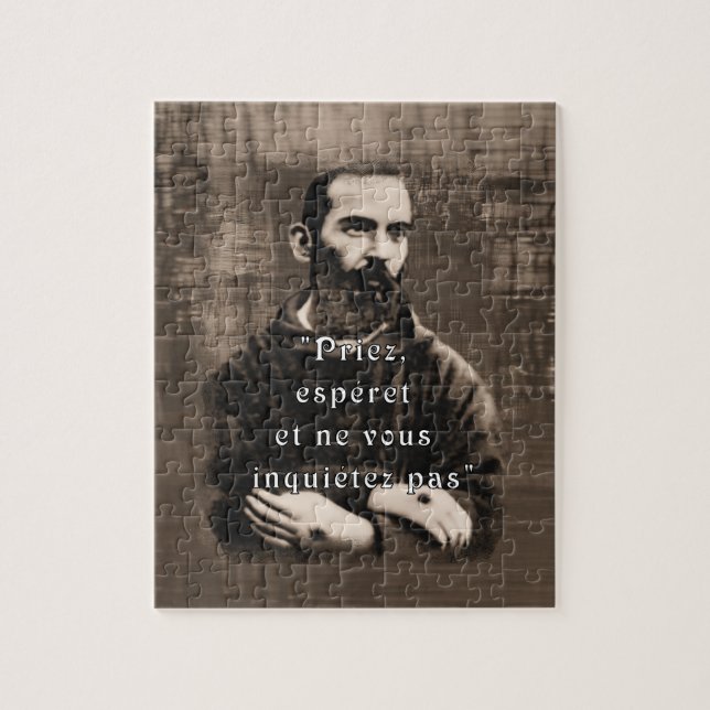 Puzzle St Padre Pio Catholique Saint (Vertical)