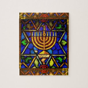 PUZZLE STAR OF DAVID AND MENORAH 