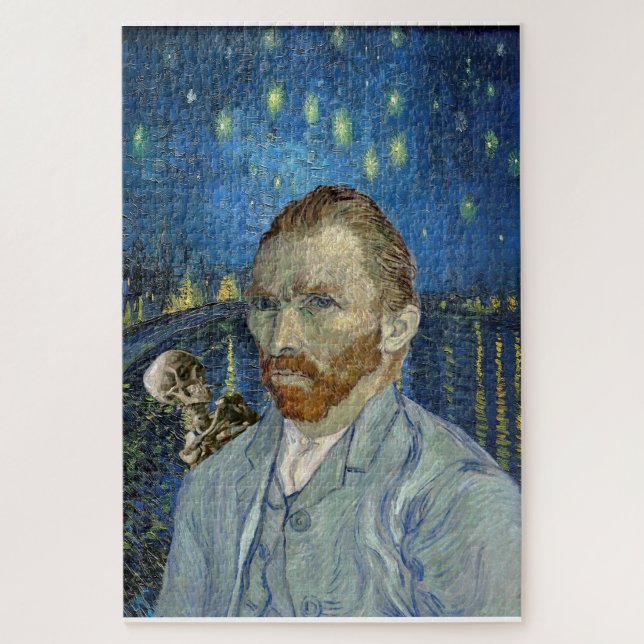 Puzzle Starry de Van Gogh's célèbre Paiting Skeleton Port (Vertical)