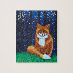 Puzzle Starry Night Fox