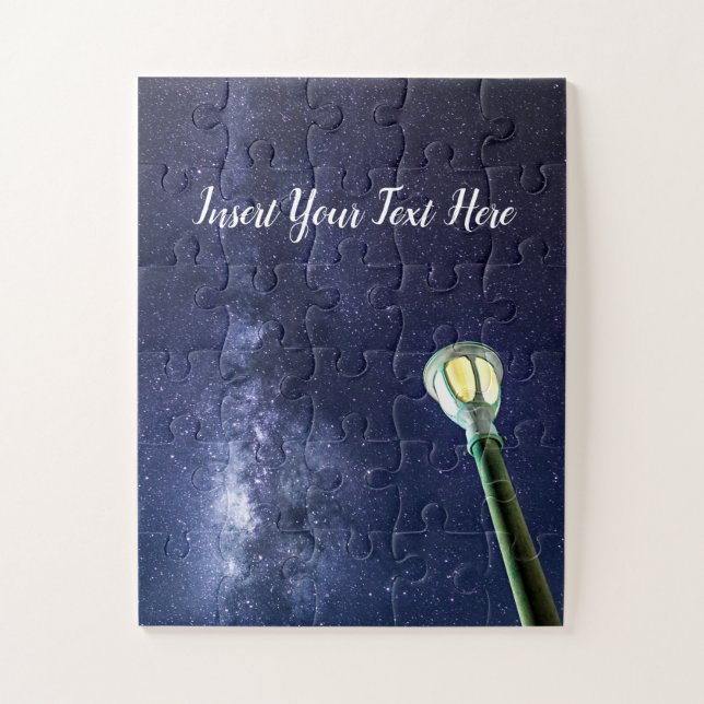 Puzzle Starry Night Lys Way Galaxy Stars Sky (Vertical)