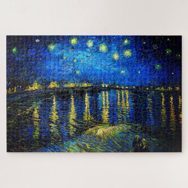 Puzzle Starry Night Over the Rhone par Vincent Van Gogh (Horizontal)